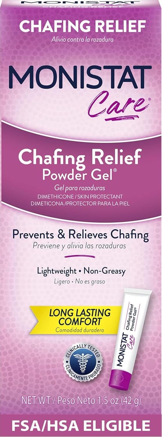 Monistat Chafing Relief Powder Gel, Long-Lasting Protection, 1.5 Oz