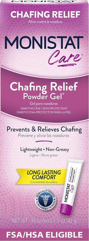 Monistat Chafing Relief Powder Gel, Long-Lasting Protection, 1.5 Oz
