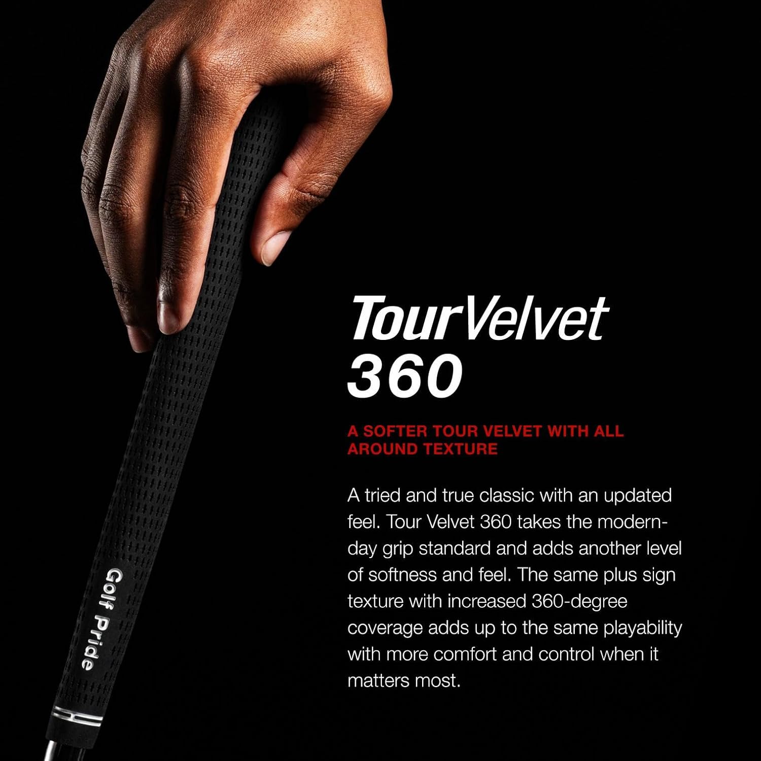 Golf Pride Tour Velvet 360 Golf Grip, White