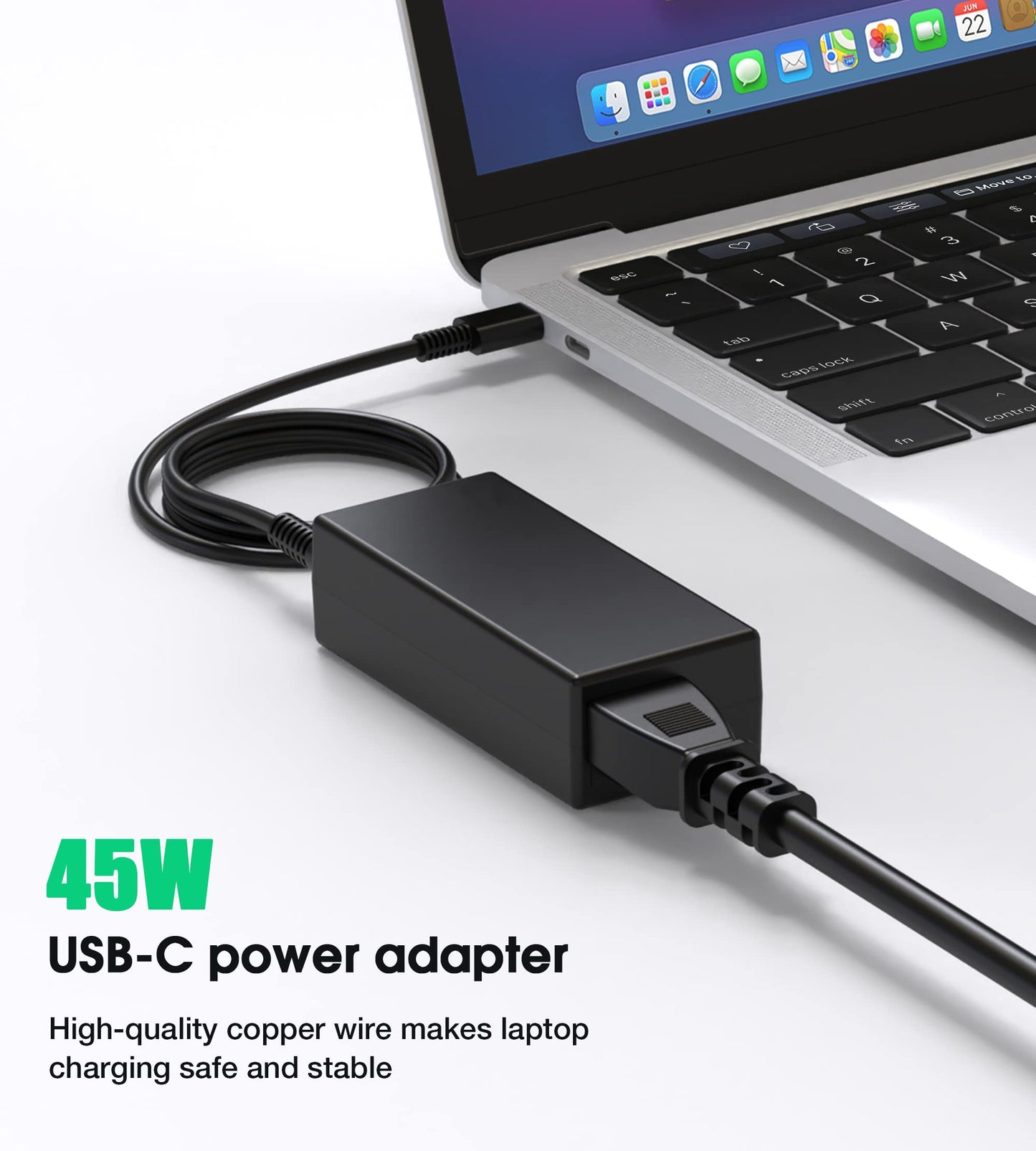 45W USB C Chromebook Charger for HP Chromebook 14 14A G5 11 11A G6 G7 G8 EE R13 X360 14-ca051wm ca052wm ca091wm ca061dx 11-ae051wm ae001tu ae027nr 12-c012dx Laptop Power Supply Cord