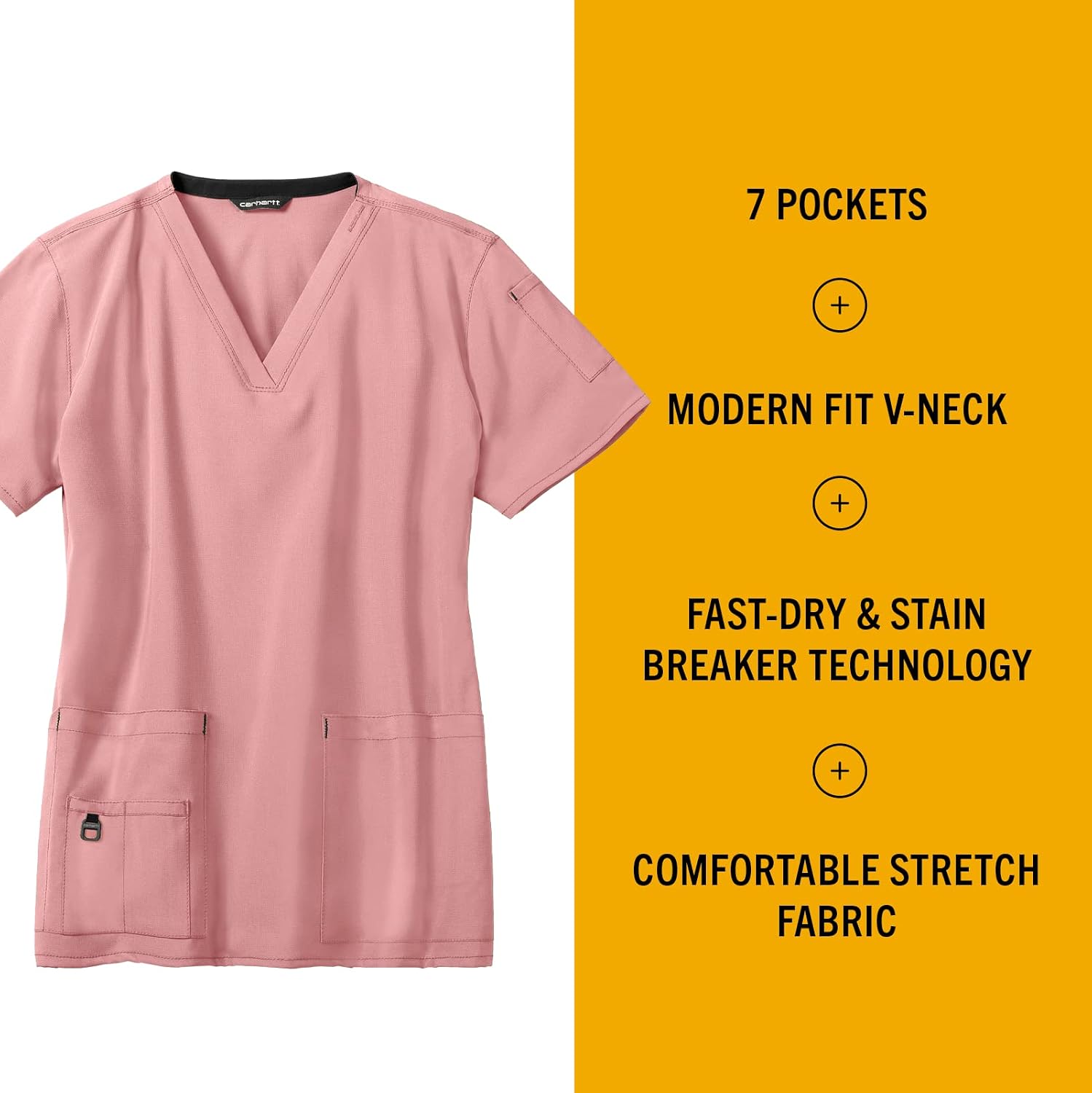 Carhartt Cross-Flex Scrubs for Women, V-Neck Scrub Tops