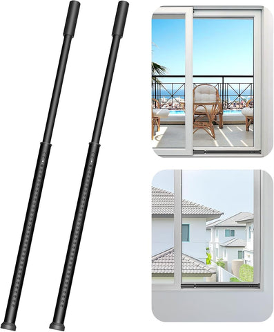 AceMining 2 Pack Sliding Door Security Bar, Patio Door Lock, 20-50 in