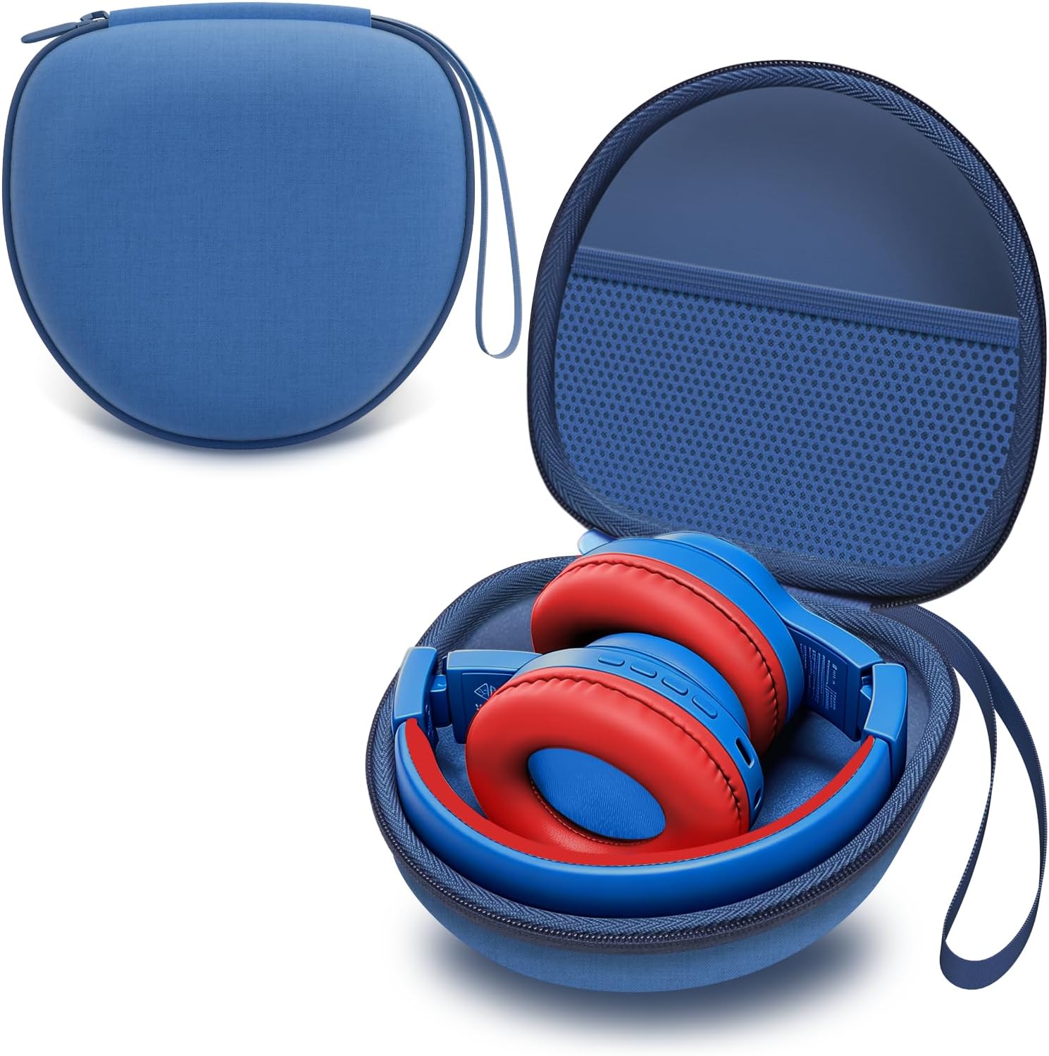 Kids Headphones Case for Folding Headphone, Blue (Case Only)