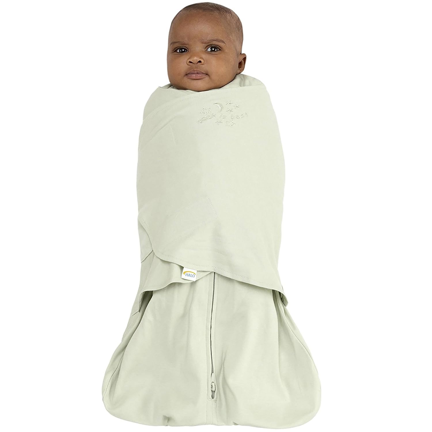 HALO SleepSack Swaddle | Cotton | 1.5 TOG | 68-75°F | 6-12 lbs |Sage
