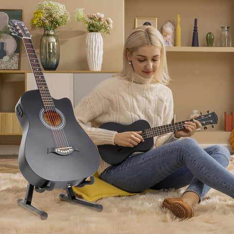 Guitar Stand, Foldable Electric Guitar Stands Floor