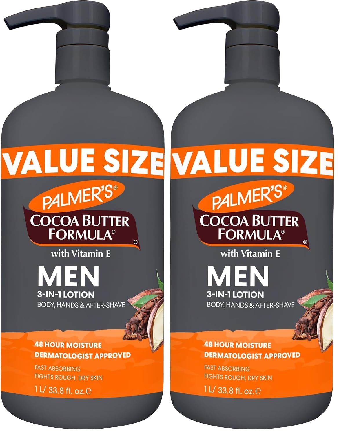 Palmer's Men's Face & Body Moisturizer, Cocoa Butter Formula (33.8 Oz)