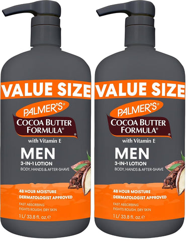 Palmer's Men's Face & Body Moisturizer, Cocoa Butter Formula (33.8 Oz)