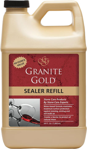 Granite Gold Granite Sealer for Natural Stone, 64 oz Refill