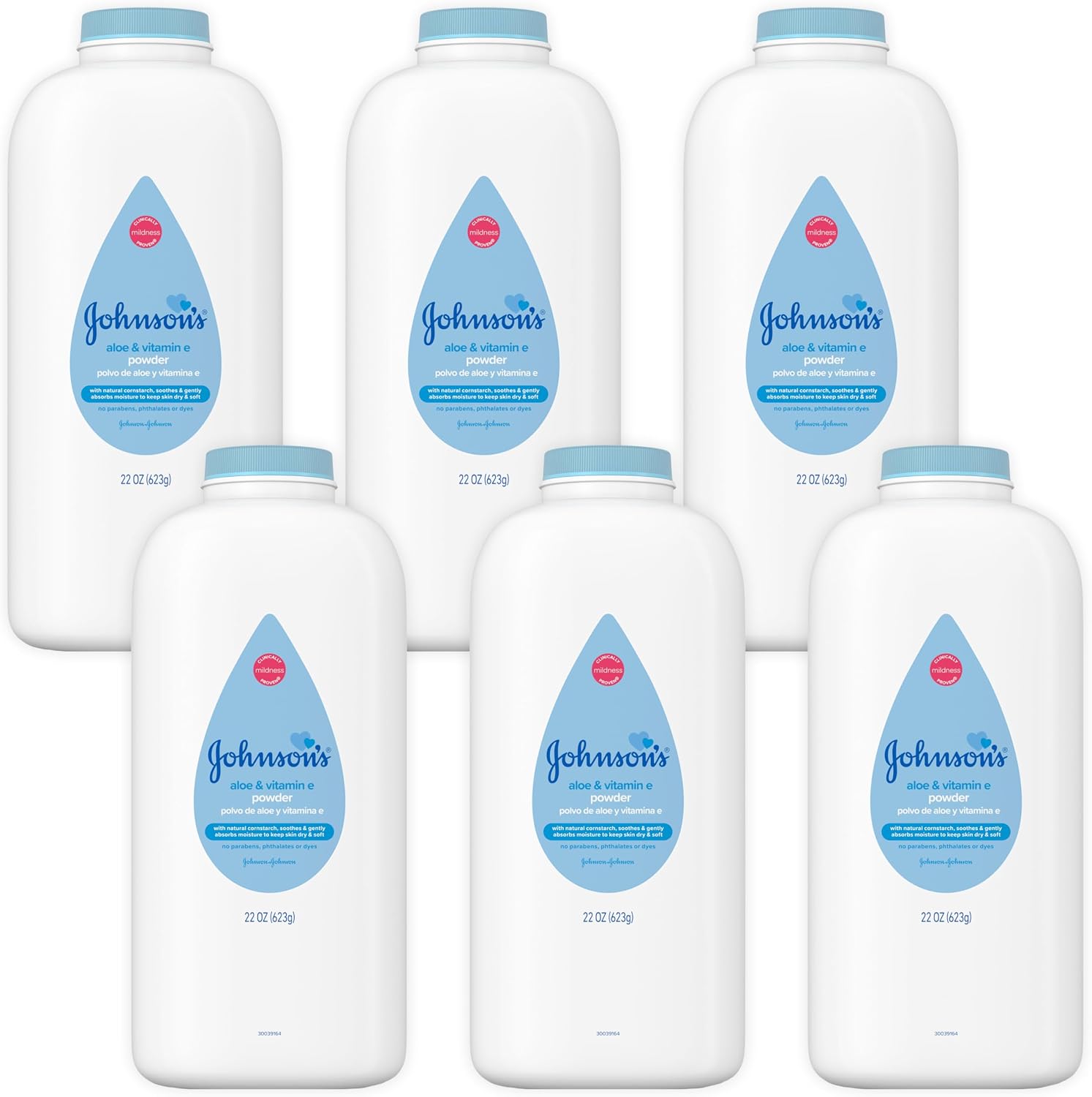 Johnson's Baby Naturally Derived Cornstarch Baby Powder, 1.5 oz