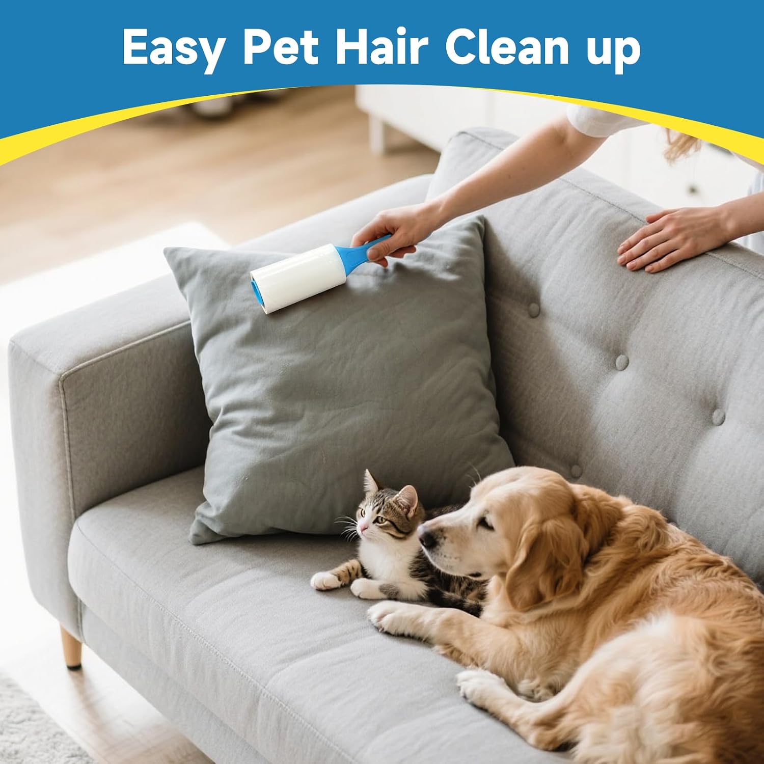 Swihauk 1200 Sheets Extra Sticky Lint Rollers for Pet Hair