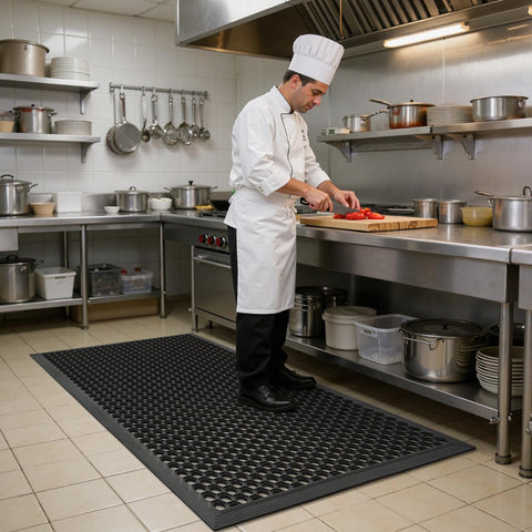 RESARE Rubber Floor Mat Non-Slip Commercial Front Door Mat, 47"x32"