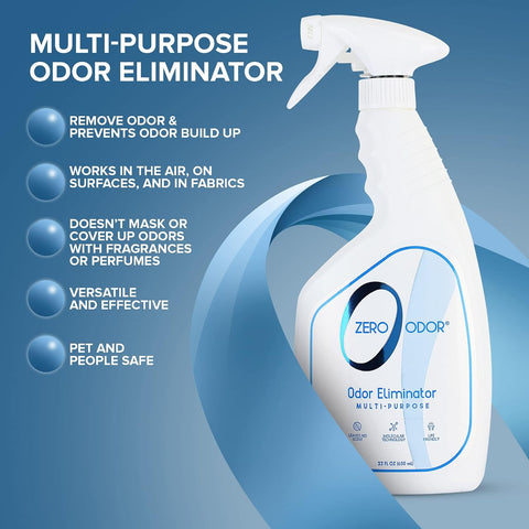 Zero Odor Multi-Purpose Odor Eliminator, Fabric & Room Deodorizer, 22 oz