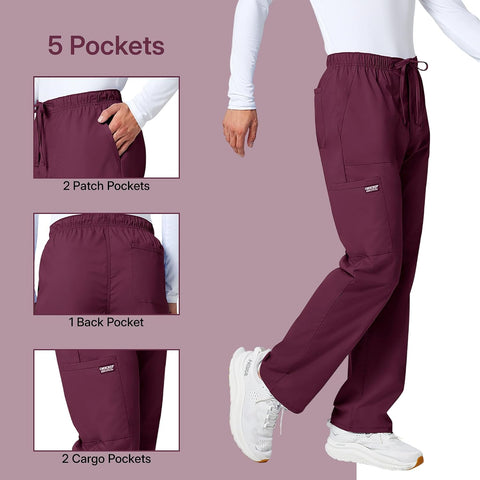 Cherokee WW Professionals Scrubs for Men Tapered Leg Cargo Scrub Pants