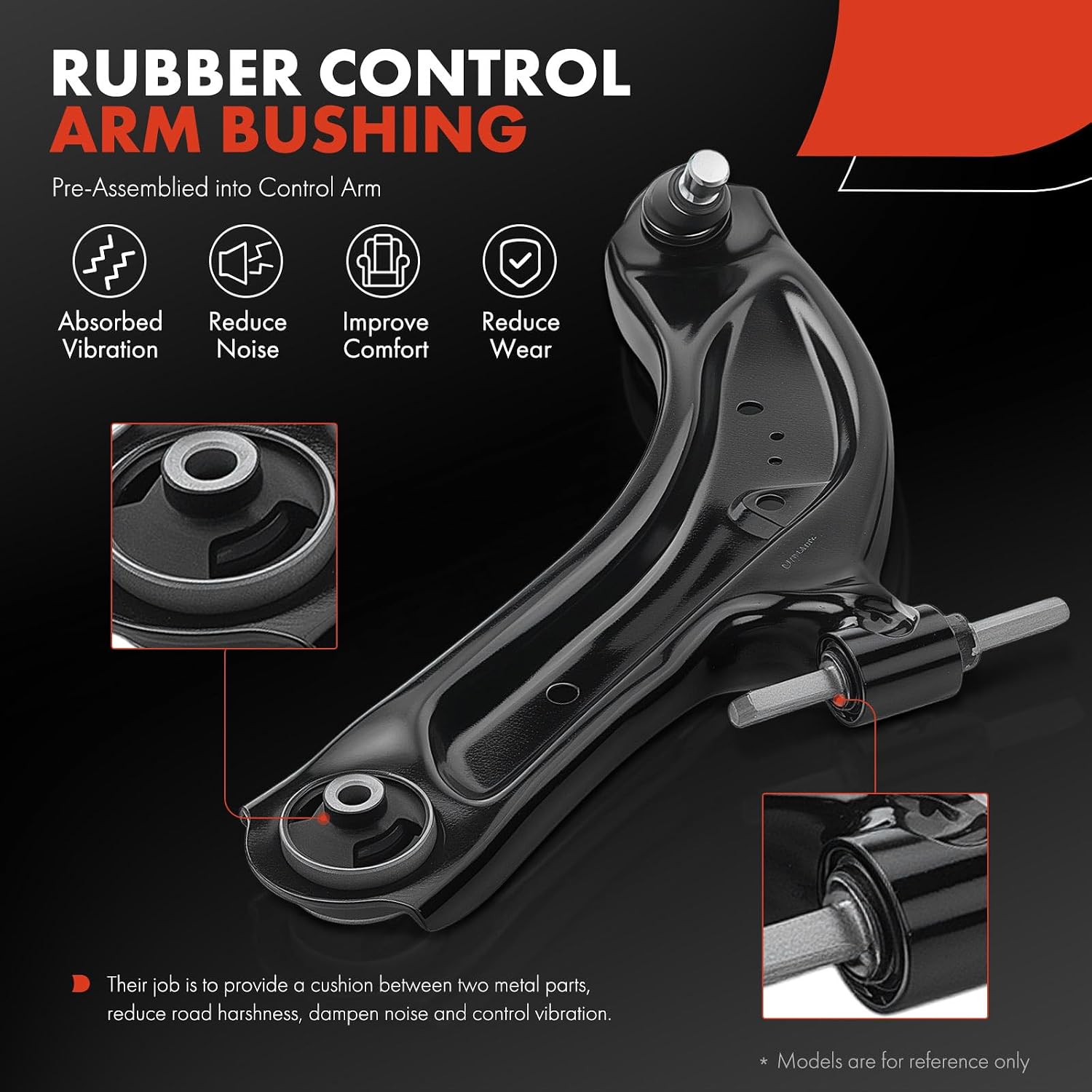 A-Premium Front Lower Control Arm, with Ball Joint & Bushing