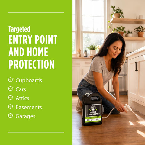 Grandpa Gus's Rodent Repellent Spray, Natural Peppermint Oil, 128 Fl Oz
