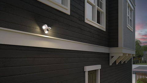 Lithonia Lighting HomeGuard 3-Light LED Outdoor Flood Lights, Dusk to Dawn