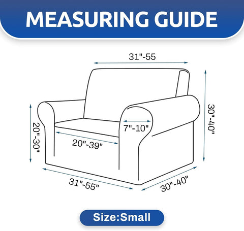 KEKUOU Stretch Chair Sofa Slipcover, Single Couch Cover,Navy Blue