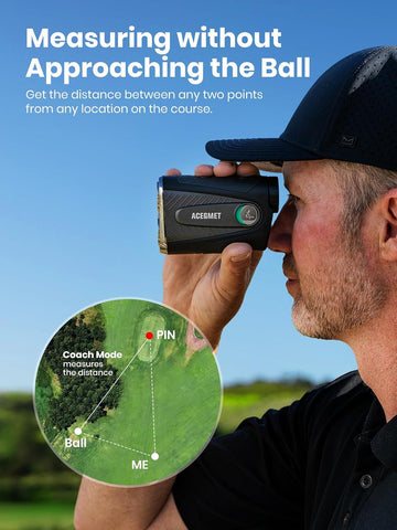 ACEGMET PFS5 Golf Range Finder, Slope & Triangulation, Magnetic, 1300 Yards