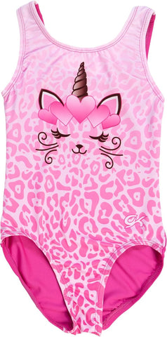 GK Stars Gymnastics & Dance Leotard for Girls and Toddlers - Activewear One Piece Outfit in Fun Colorful Prints