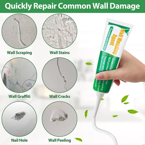 Drywall Repair Kit, Ranekie Drywall Hole Patch Kit Spackle Putty Wall Repair Large Hole Patch Kit, Wall Mending Agent with Scraper Easy to Fill The Holes for Home Wall, Plaster Dent Repair