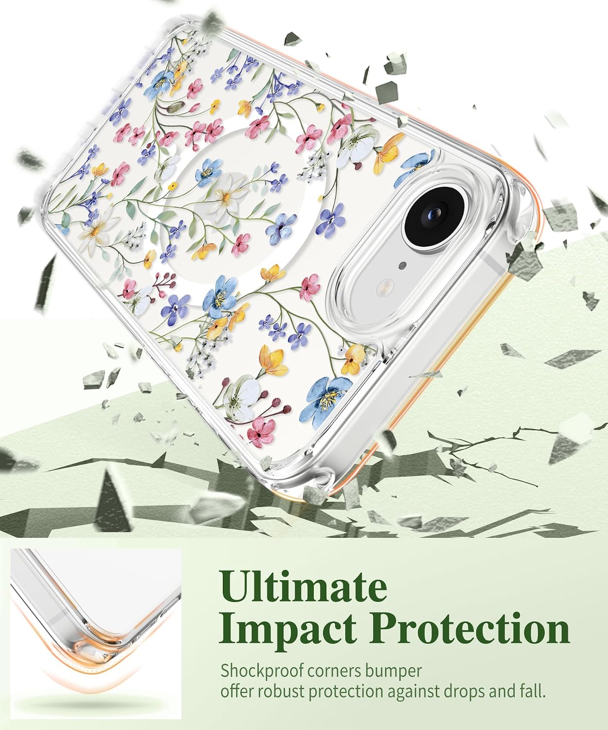 GVIEWIN for iPhone 17e Case & iPhone 16e Case with Screen Protector