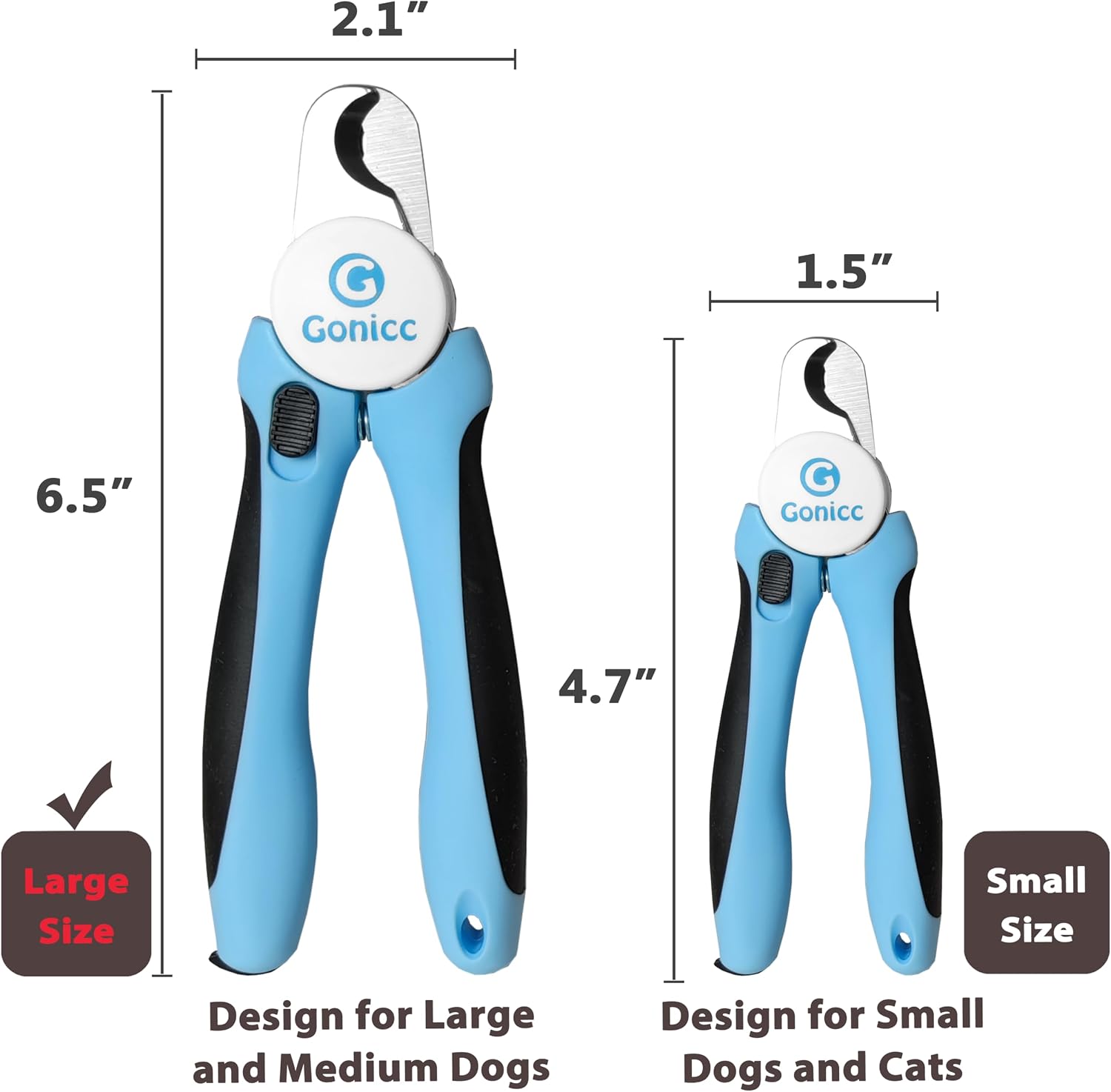 gonicc Professional Dog & Cat, Small Animals Nail Clippers & Trimmers