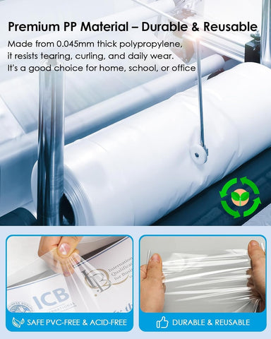 KTRIO Sheet Protectors 8.5 x 11, Page Protectors for 3 Ring Binder, 50 Pack