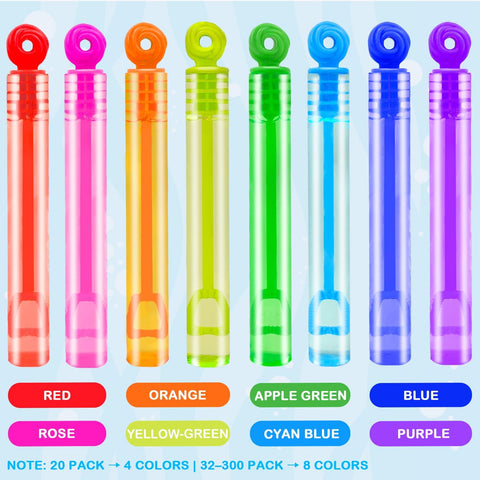 Bubbles Party Favors Supplies for Kids,20-300 Pack Mini Bubble Wand Toy for Toddler, Small Goodie Bag Stuffer Camping Outdoor, Preschool Kindergarten Graduation End of The Year School Students Gifts
