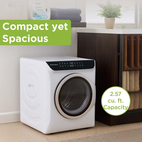 HAMILTON BEACH Electric Compact Portable Laundry Dryer, White