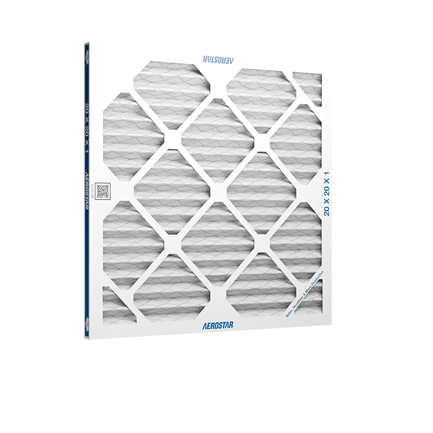Aerostar Air Filter 20x20x1 MERV 8 AC Filter, HVAC, Furnace Filter, 6 Pack