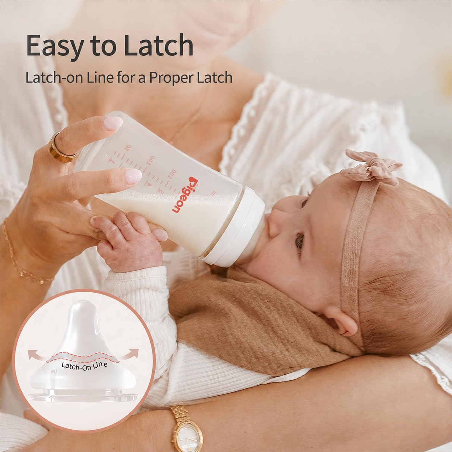Pigeon PP Wide Neck Anti-Colic Nursing Bottle, 5 oz, 4-Pack