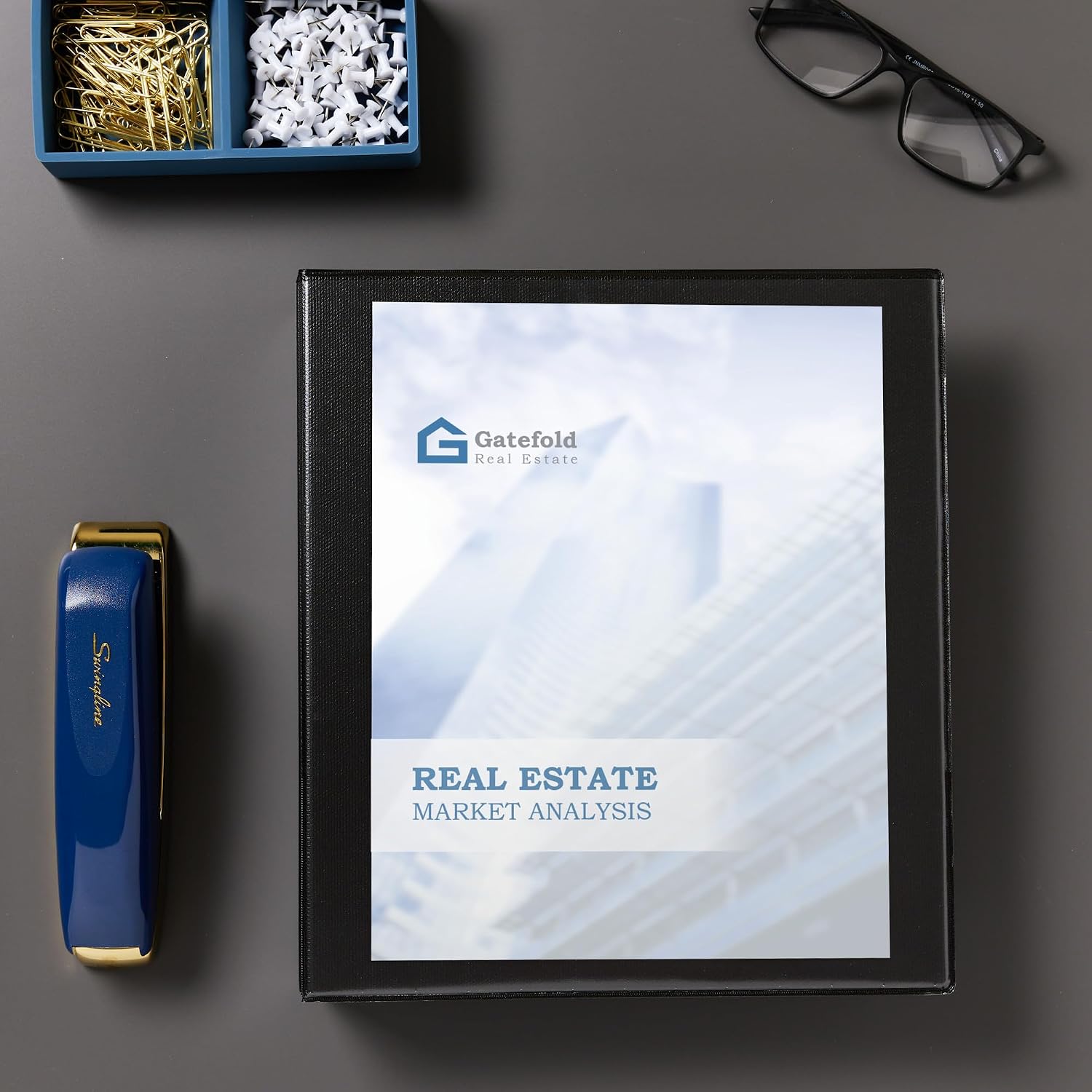 Avery® Showcase Standard View Binder, 1" Slant Rings, 1 Black Binder