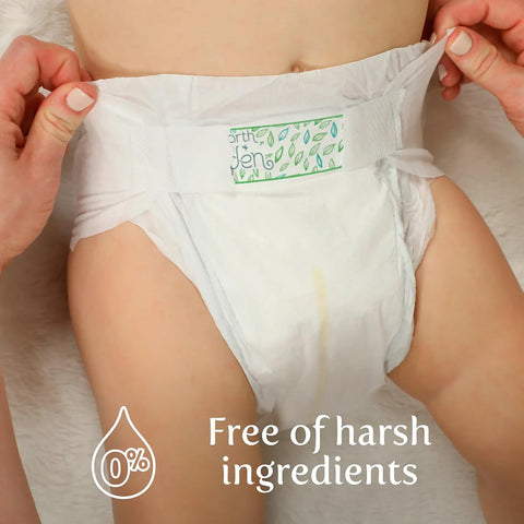 Earth & Eden Sensitive Baby Diapers, Size 6, No Harsh Chemicals, 136 ct