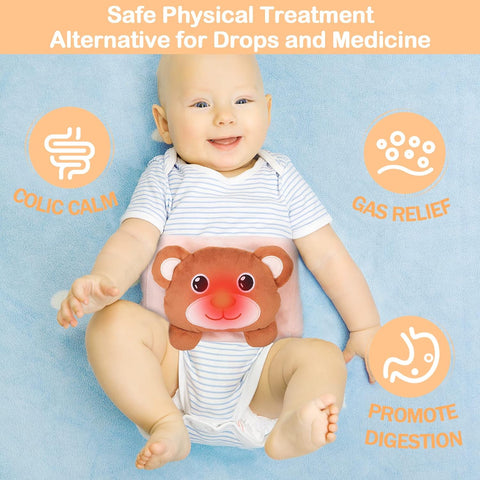 Baby Colic & Gas Relief-Heigoeost Newborns Gripebelt Heating Pad Tummy Wrap