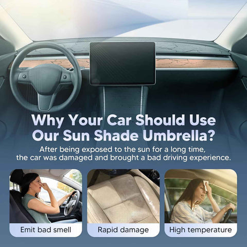 Autorder Windshield Sun Shade Umbrella for 2017-2025 2026 Chrysler Pacifica Minivan Accessories,Upgraded Ice Crystal Material,Easy Setup Umbrella Sunshade for Car Windshield,100% Sun Blocking