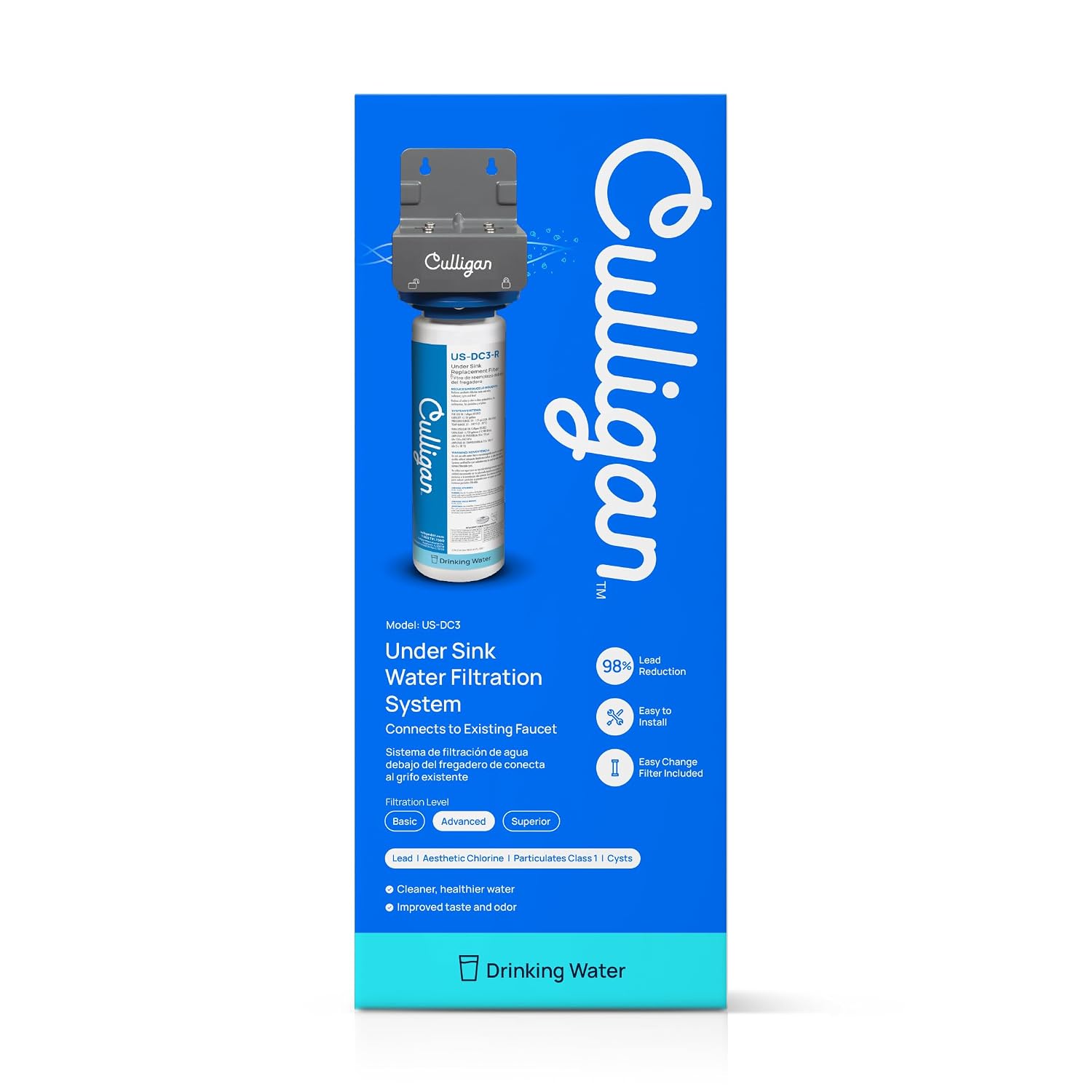 Culligan Under Sink Water Filter System - Direct Connect, Filter Included