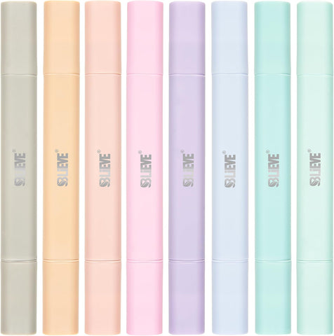 BLIEVE Bible Highlighters No Bleed Through, Pastel Colors, Dual Tip, 8 Pack