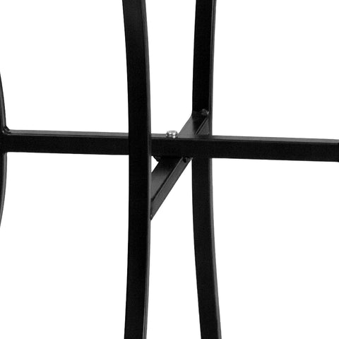 Flash Furniture 28" Square Patio Table, Black