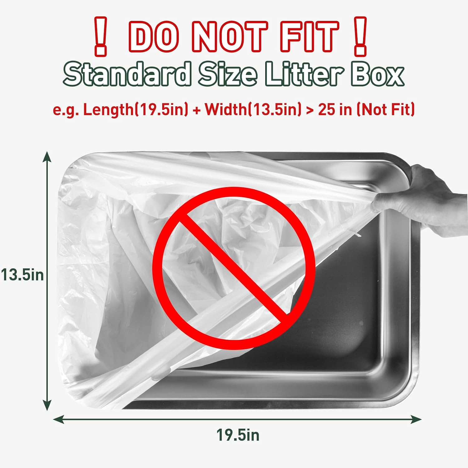 ANWA 40 Count Automatic Litter Box Bags, Litter Box Robot 4/5 Waste Bags