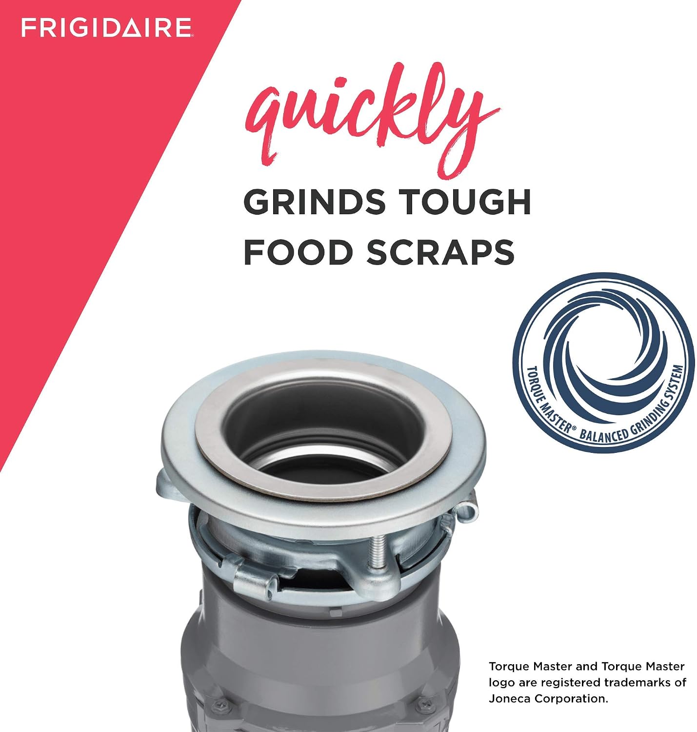 Frigidaire FF05DISPC1 1/2 HP Corded Garbage Disposal for Kitchen Sinks