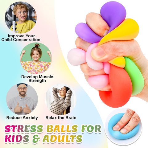 VISCOO 12 Pack Slow Rising Stress Ball,Stress Balls for Adults,Fidget Toys