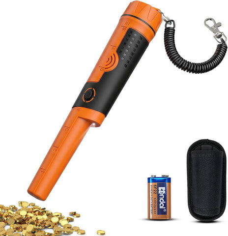 SUNPOW Metal Detector Pinpointer for Adults & Kids - Waterproof Handheld Pin Pointer Wand - High Sensitivity 360° Detection - Easy to Use 2 Alert Modes - Treasure Pinpointing Finder Probe - OTMD12-C