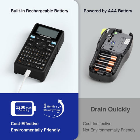 SUPVAN E11 Keyboard & Bluetooth Label Maker Machine