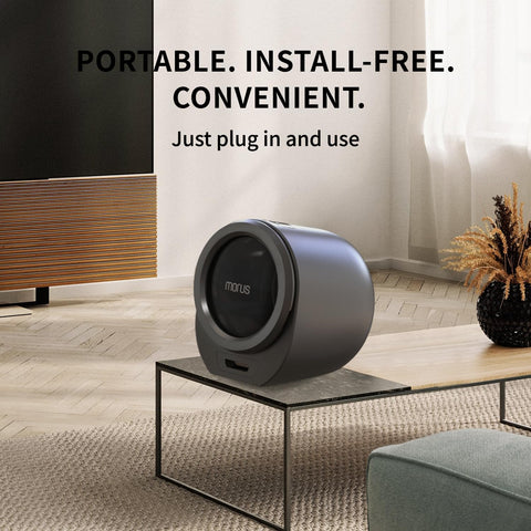 Morus Portable Dryer for Clothes with 8 Modes, 1300W Mini Clothes Dryer with Stainless Steel Drum, No Installation Required, Luxury Towel Warmer, for Apartments/Dorm/RV, Morus Zero