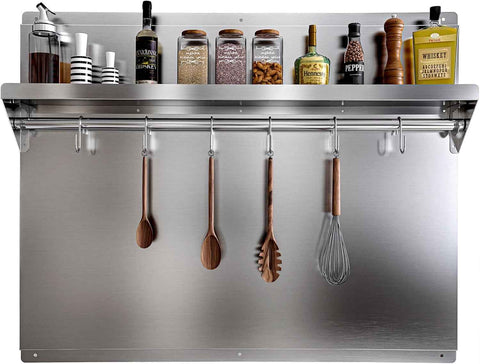 24 x 30 In Stainless Steel Backsplash for Stove