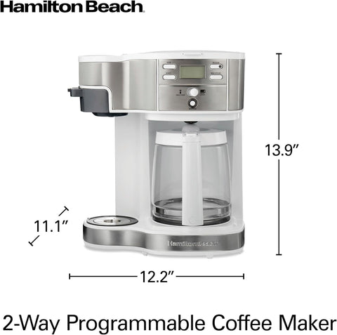 Hamilton Beach 2-Way Programmable Coffee Maker & Single Serve Coffee Maker