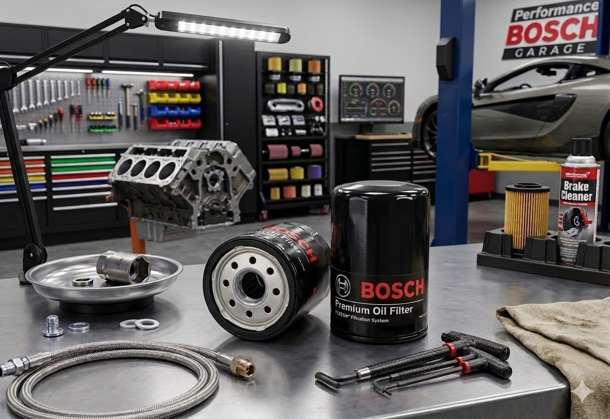 BOSCH 3300 Premium Engine Oil Filter With FILTECH Filtration Technology