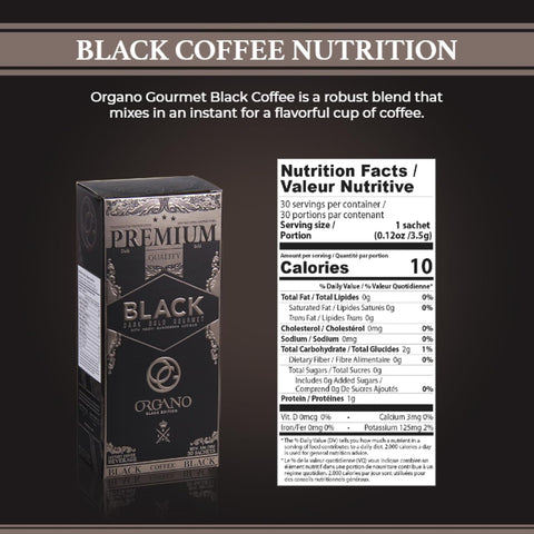 2 Boxes ORGANO Gourmet Black Coffee, 100% Certified Ganoderma Lucidum (60 sachets)