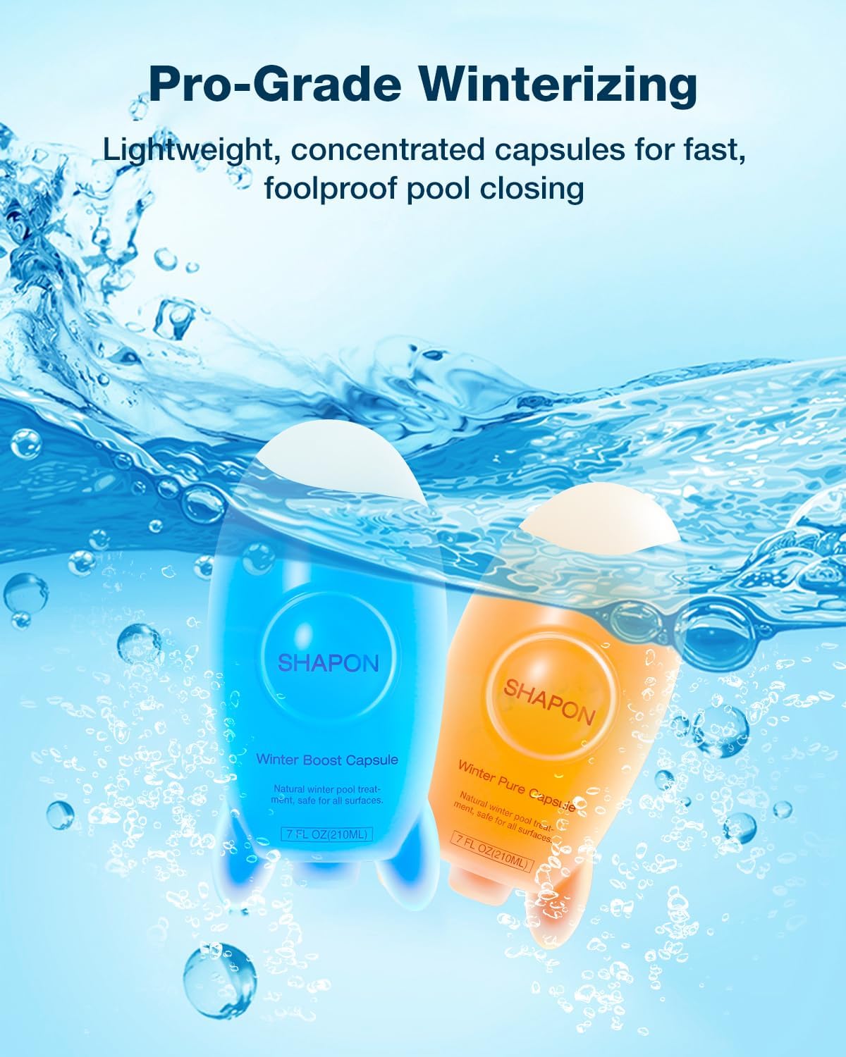 SHAPON Pool Closing Kit, Pool Winterizing Kit Treats Up to 30,000 Gallon