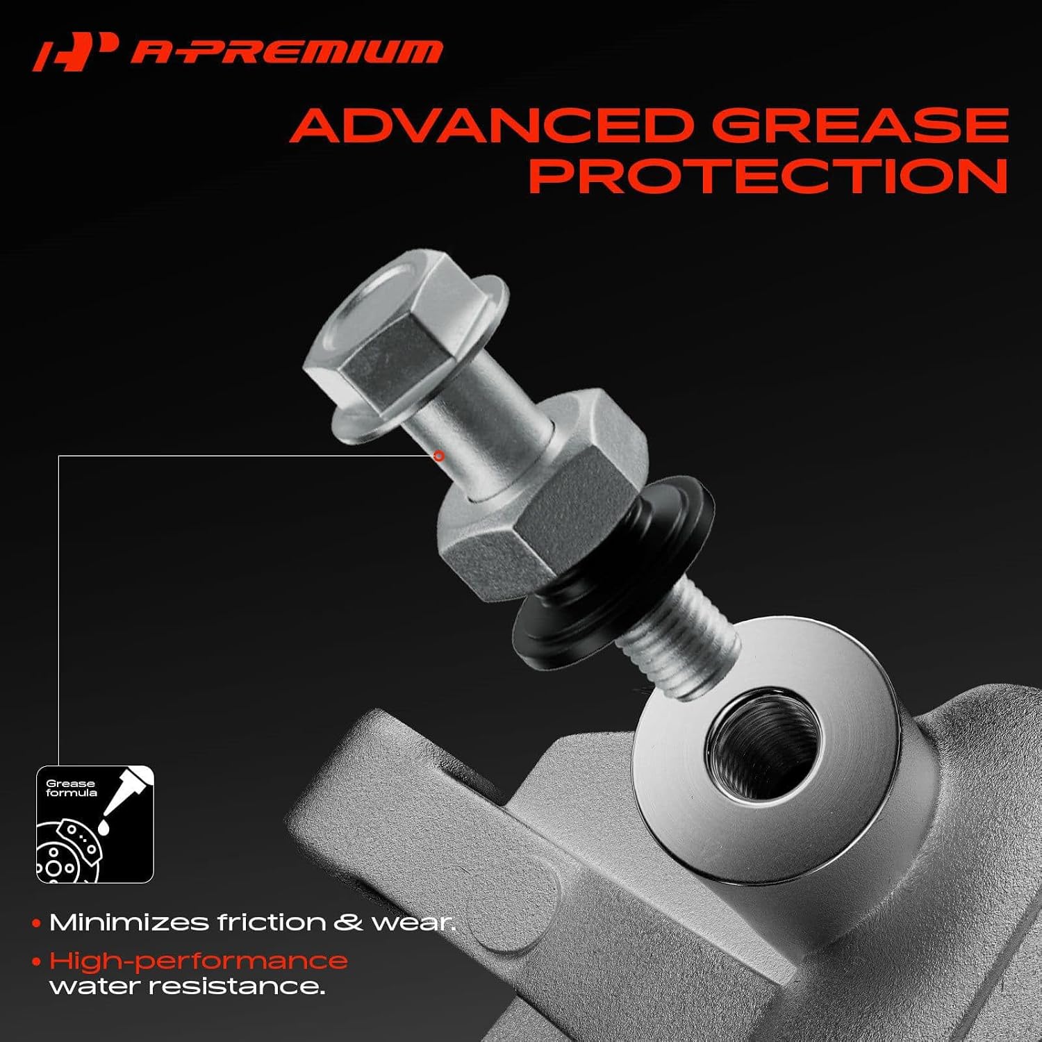 A-Premium Front Left Driver Disc Brake Caliper with Bracket